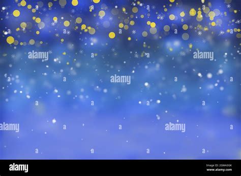 Christmas Snowy Sky With Stars Abstract Background Stock Photo Alamy