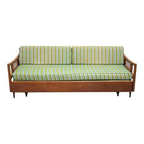Vintage Mid Century Modern Trundle Sleeper Sofa Chairish