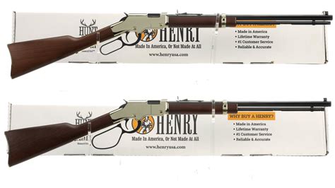 Two Henry Golden Boy Lever Action Rifles With Boxes Rock Island Auction