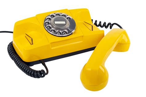 Old Yellow Phone 21217153 Png