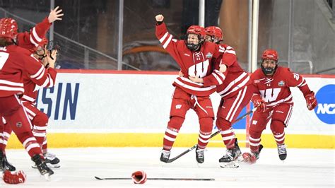 It Took Overtime But Wisconsin Secures Its Sixth Womens Hockey Ncaa