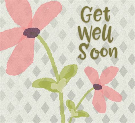 Get Well Soon Pink Flowers Free Get Well Soon Ecards Greeting Cards