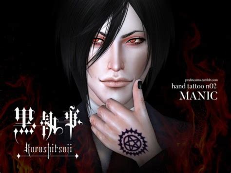 Hand Tattoo Manic Black Butler By Pralinesims At Tsr Hot Sex Picture