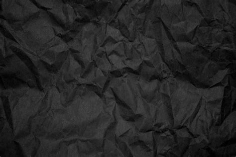 Crumpled Black Paper Texture Picture Free Photograph