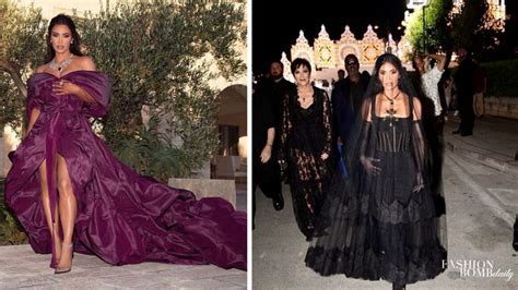 Dolce And Gabbana Ambassador Kim Kardashian Wore Two Iconic Dandg Gowns To