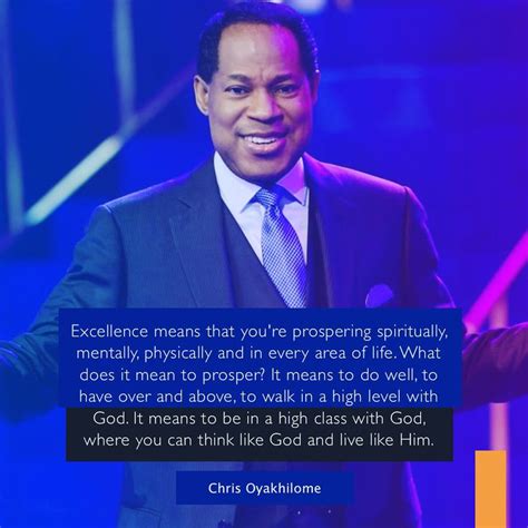 Quote Of The Day Pastor Chris Oyakhilome On Excellence And Prosperity