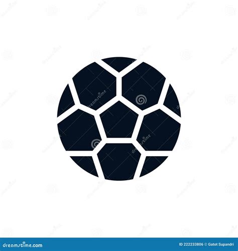Soccer Ball Icon Vector Logo Design Template Stock Vector