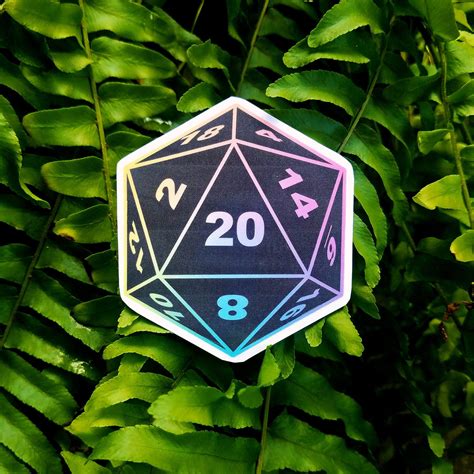 D20 Dice Sticker Variety Of Colors Great For Laptops And Etsy