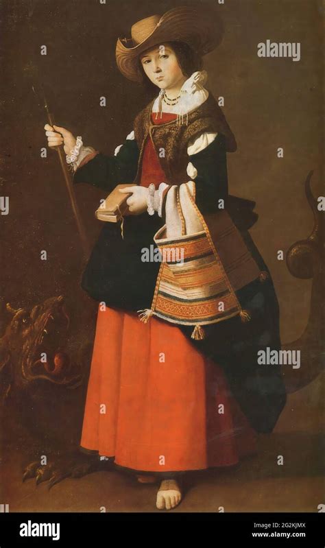 Francisco De Zurbarán Saint Margaret Dressed As Shepherdess C 1631