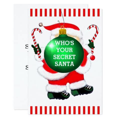 Secret Santa Rhyme Invitation Secret Santa T Tags