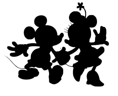 Mickey Mouse Minnie Mouse Silhouette Clip Art Printab Vrogue Co
