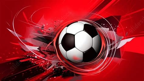 Football Red Illustration Powerpoint Background For Free Download