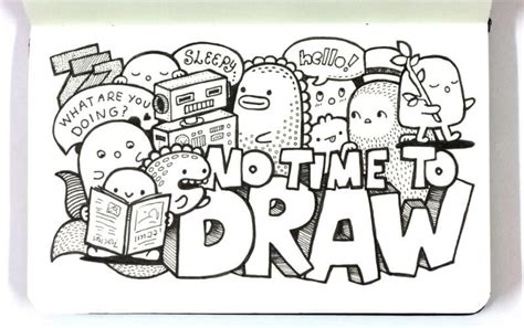 Cara Melukis Doodle Yang Mudah Easy Steps To Draw Doodle Art For