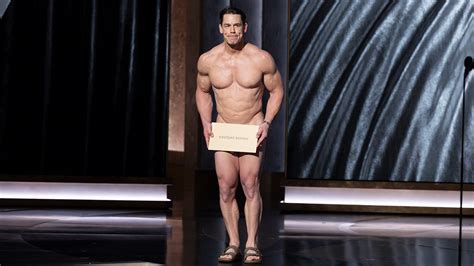 John Cena Goes Almost Fully Nude On Stage At The Oscars In A Funny