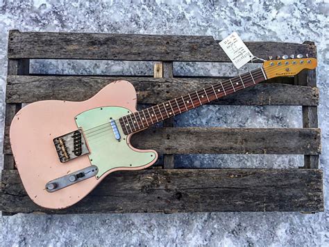 Nash T 63 Shell Pink Telecaster Electric Guitar Light Aging Reverb