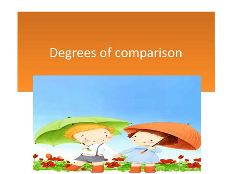 Degrees Of Comparison Powerpoint Presentation