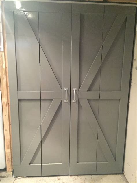 If there is one thing i have learned about diy is you don't have to settle for boring spaces. DIY bi-fold barn doors | Bifold barn doors, Interior barn doors, Bifold closet doors