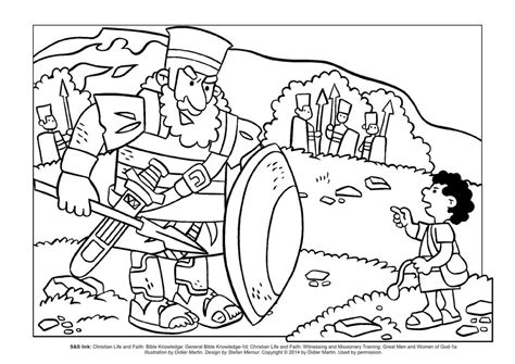 David And His Army Coloring Pages