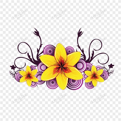 Beautiful Flower Vector Floral Spring Beautiful Flowers Png