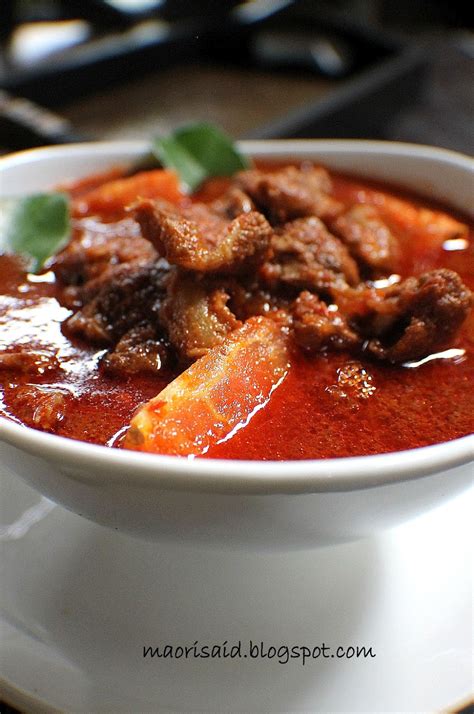 Masak sampai daging matang dan bumbu meresap. Mori's Kitchen: Asam Pedas Daging Tetel