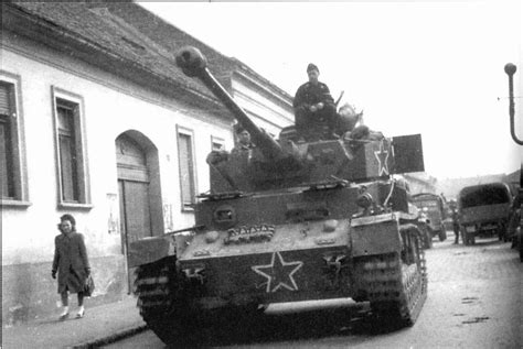 A Panzer IV Of The Bulgarian Army In Hungary After Bulgaria Had