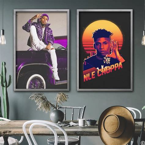 Nle Choppa Singer Decorative Canvas Posters Room Bar Cafe Decor Gift