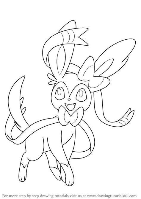 Printable eevee evolutions coloring pages. Learn How to Draw Sylveon from Pokemon (Pokemon) Step by ...