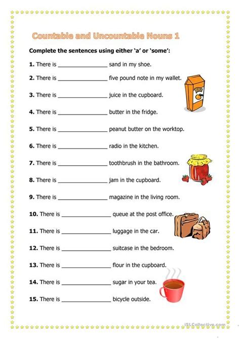 Countable And Uncountable Nouns