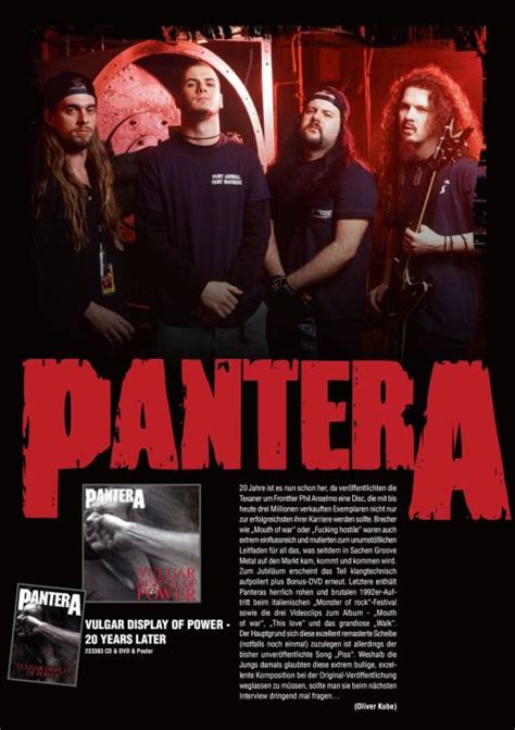 Rock N Roll To The Rescue Pantera Vulgar Display Of Power 20th
