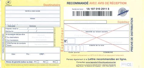 Lettre Recommandée Avec Accusé De Réception En France — Wikipédia