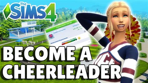 How To Play As A Cheerleader The Sims 4 High School Years Guide Youtube