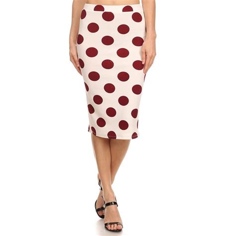 Shop Moa Collection Polka Dot Pencil Skirt On Sale Free Shipping On