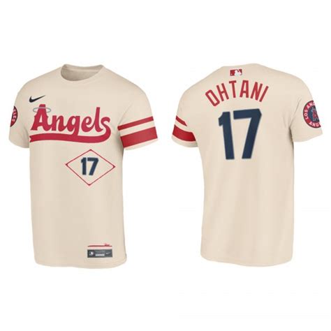 Shohei Ohtani Los Angeles Angels Cream 2022 City Connect T Shirt