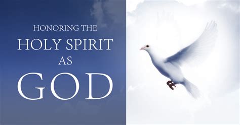 Honoring The Holy Spirit As God Revival Focus