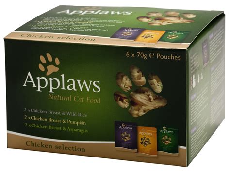 Applaws succulent tuna fillet with crab cat food cups, 100% natural, 18 x 2.12 oz $34.32($0.90 / 1 ounce). Applaws Natural Chicken Selection Multipack 🐱 Cat Food
