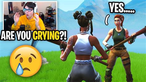 This Kid Started Crying Tears When He Ran Into Me On Fortnite He Was