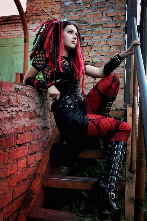 even though it s not my style per say i really like the styling of cyber goth looks goth girl