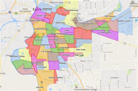 Sacramento Zip Code Map Sacramento Area Zip Code Map California Usa