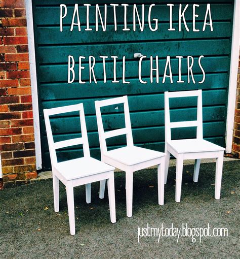 Painting Ikea Bertil Chairs Wooden Chair Painting Ikea