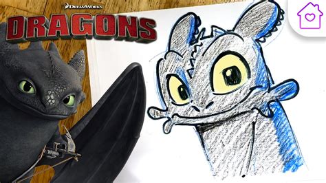 How To Draw Toothless From How To Train Your Dragon Campdreamworks