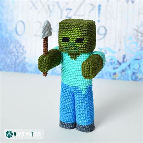 Zombie From Minecraft By Aradiyatoys Crochet Pattern By Aradiyatoys