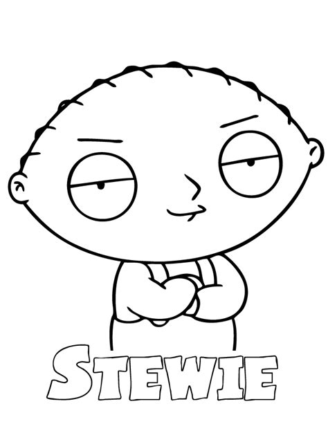 Gangster Stewie Griffin Coloring Pages Coloring Pages