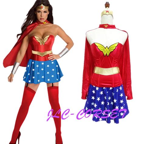 Buy Sexy Womens Superhero Adult Costume Fancy Dress Outfit Halloween Supergirl