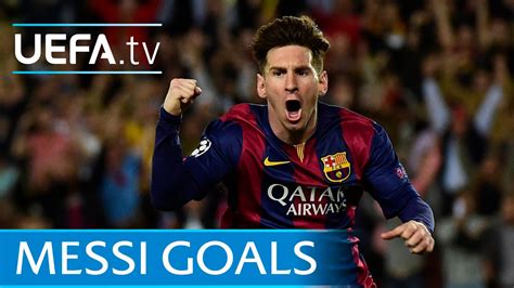 Five Memorable Messi European Goals Youtube