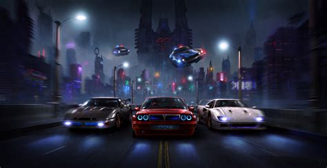 Racers Night Chase 4k Hd Cars 4k Wallpapers Images Backgrounds