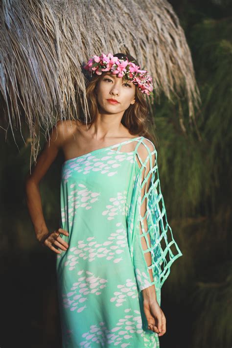 Caftan Miami Hawaiian Fashion Hawaiian Outfit Miami Dresses