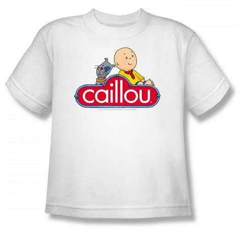 Caillou Caillou And Gilbert Big Boys T Shirt In White