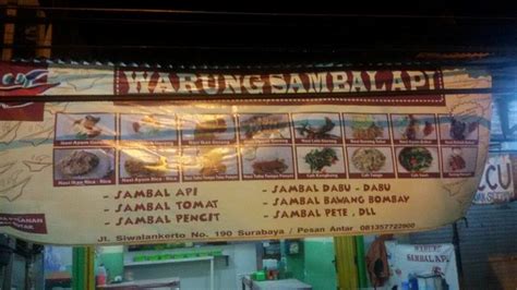 Kirim berkas lamaran via pos (layanan q9). Warung Sambal Api Jln Siwalankerto Sby - Home - Surabaya, Indonesia - Menu, Prices, Restaurant ...