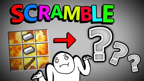 Minecraft Scramble Craft So Much Work For This Recipe Minecraft