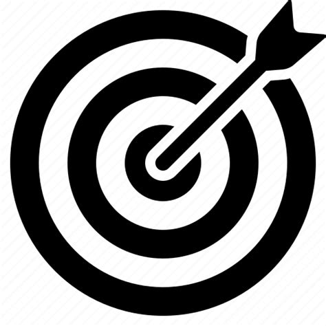 Aim Bullseye Business Success Goal Marketing Objective Target Icon